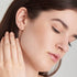14kt Gold Single Natural Diamond Huggie Hoop Earrings